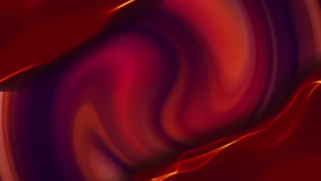 Orange-energy-wave-over-red-glow-on-black-background