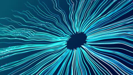 ondas de energía cósmica estallan en todas las direcciones