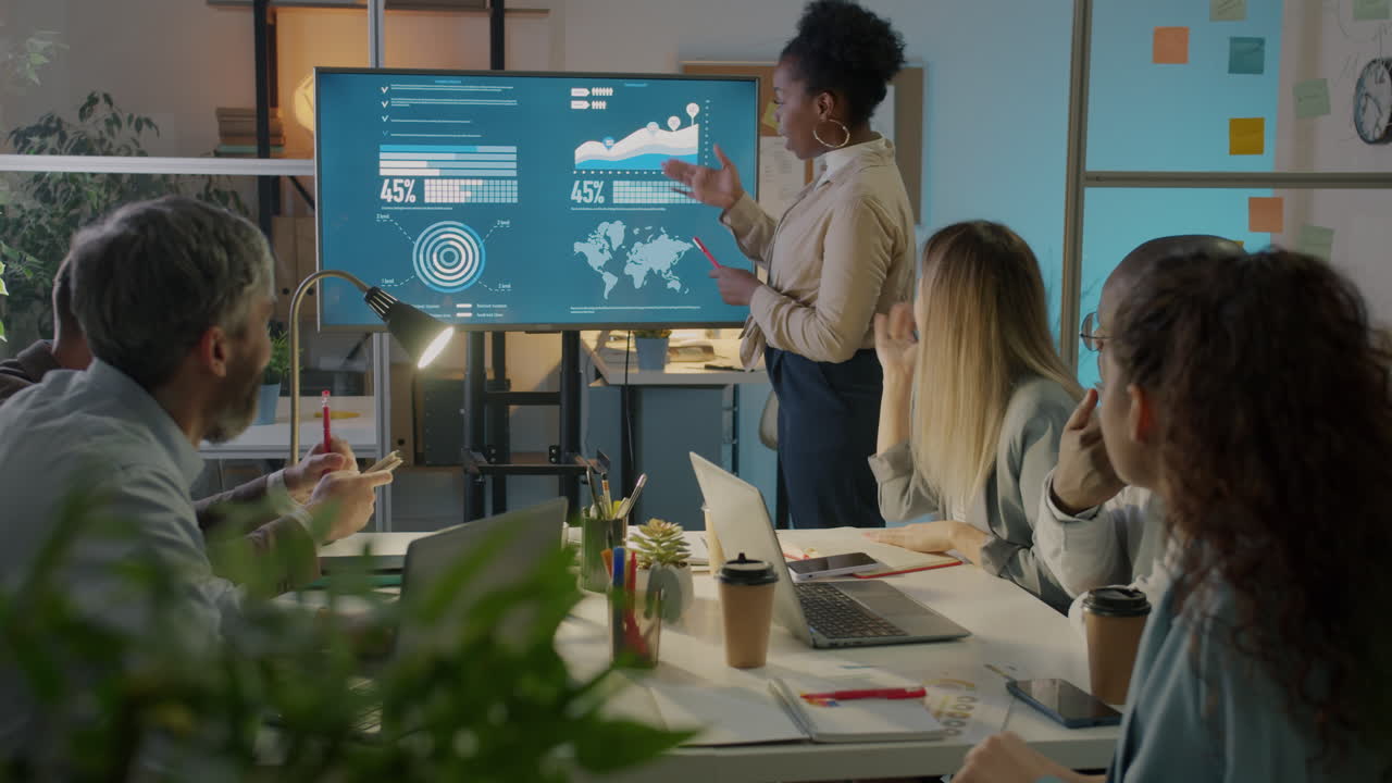 reunión de negocios y presentación