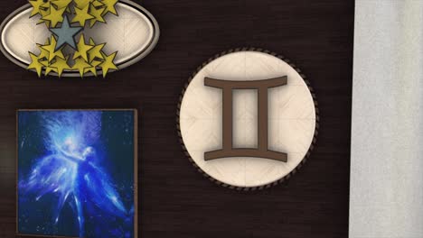 decoración del signo del zodiaco gemini