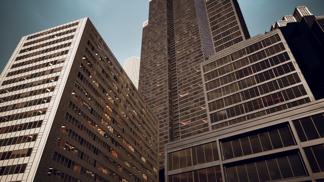 impresionantes rascacielos en una ciudad moderna