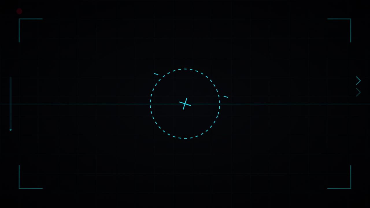 Digital Camera Viewfinder Interface Overlay with Scanning Line