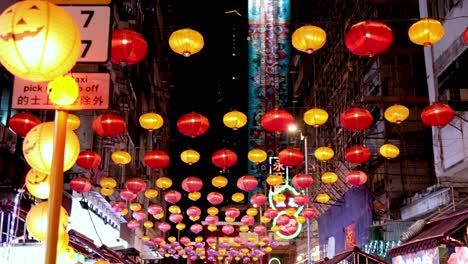 colorful lanterns illuminate bustling street market