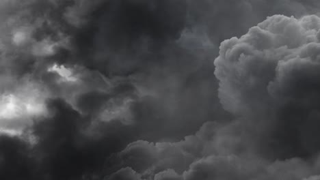 thunderstorm dark  sky with srong lightning 4k