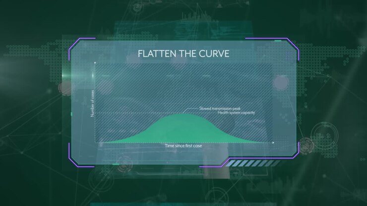 Animation of data processing over world map