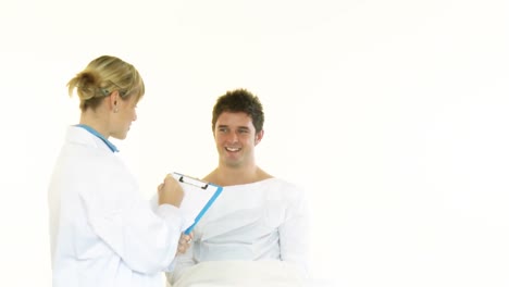 medical situation footage with female doctors and patient