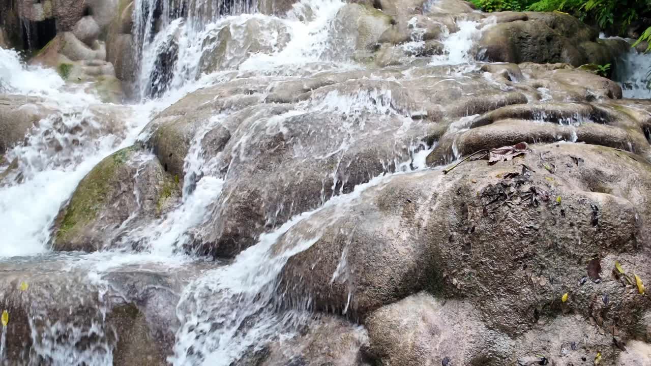 Close up Of Dunn's River Waterfalls Jamaica
