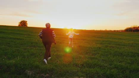 Active-Elderly-People-Running-With-Their-Granddaughter-1