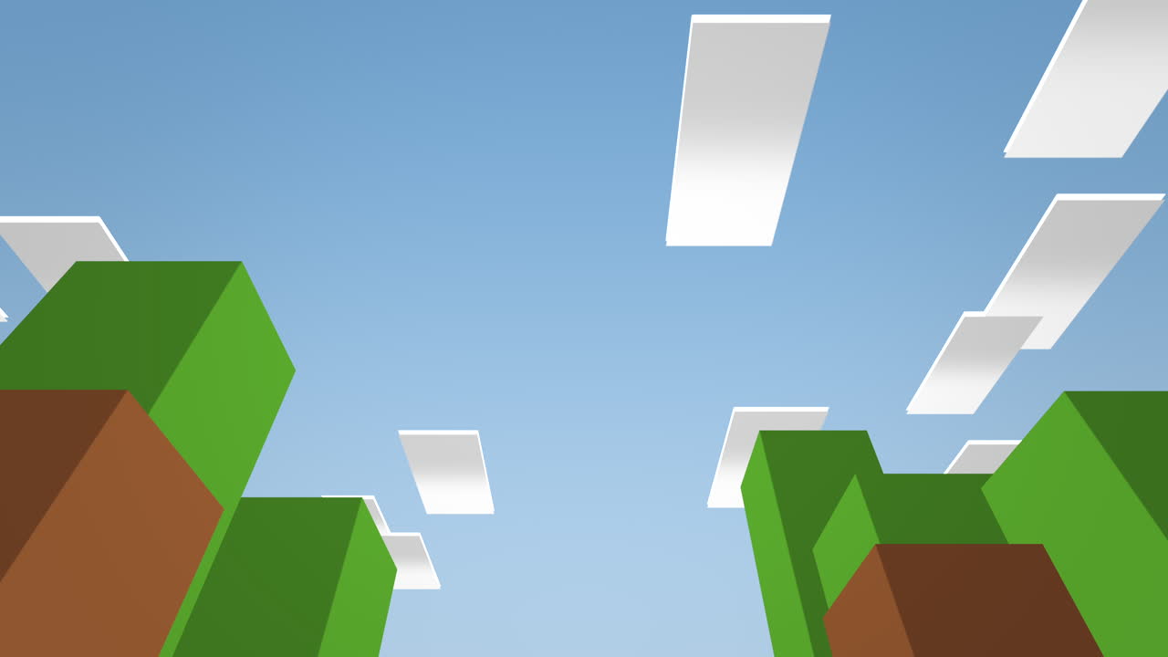 píxeles de formas geométricas al estilo de los años 80