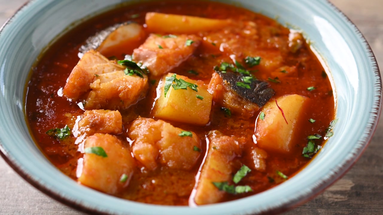Merluzzo con patate Piatto tradizionale spagnolo