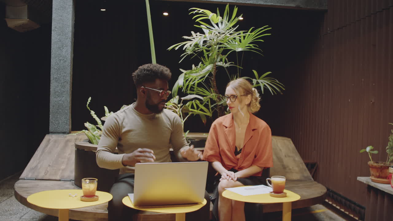 Two Professionals Meeting to Discuss Business Strategy