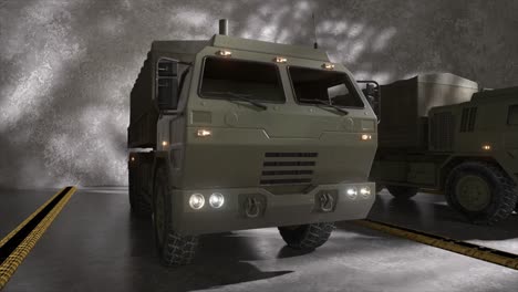 military cargo truck