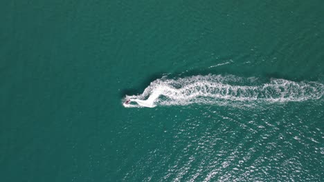 sea jetski aerial view