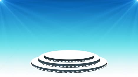white podium display background