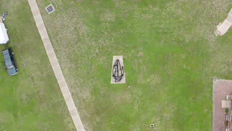 Above-shot-of-Fort-Gaines-at-Dauphin-Island,-Alabama