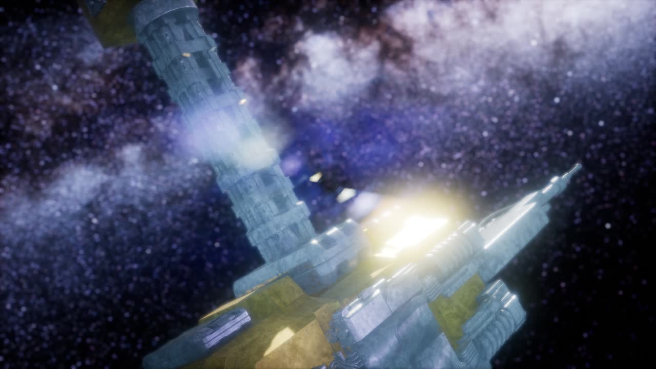 우주에서 날아다니는 ufo