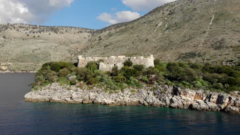 fortress of porto palermo built by ali pasha of ioannina in mediterranean coastline in albania