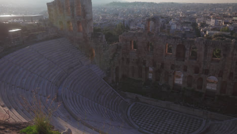 Wide-shot-of-ancient-Greek-amphitheatre