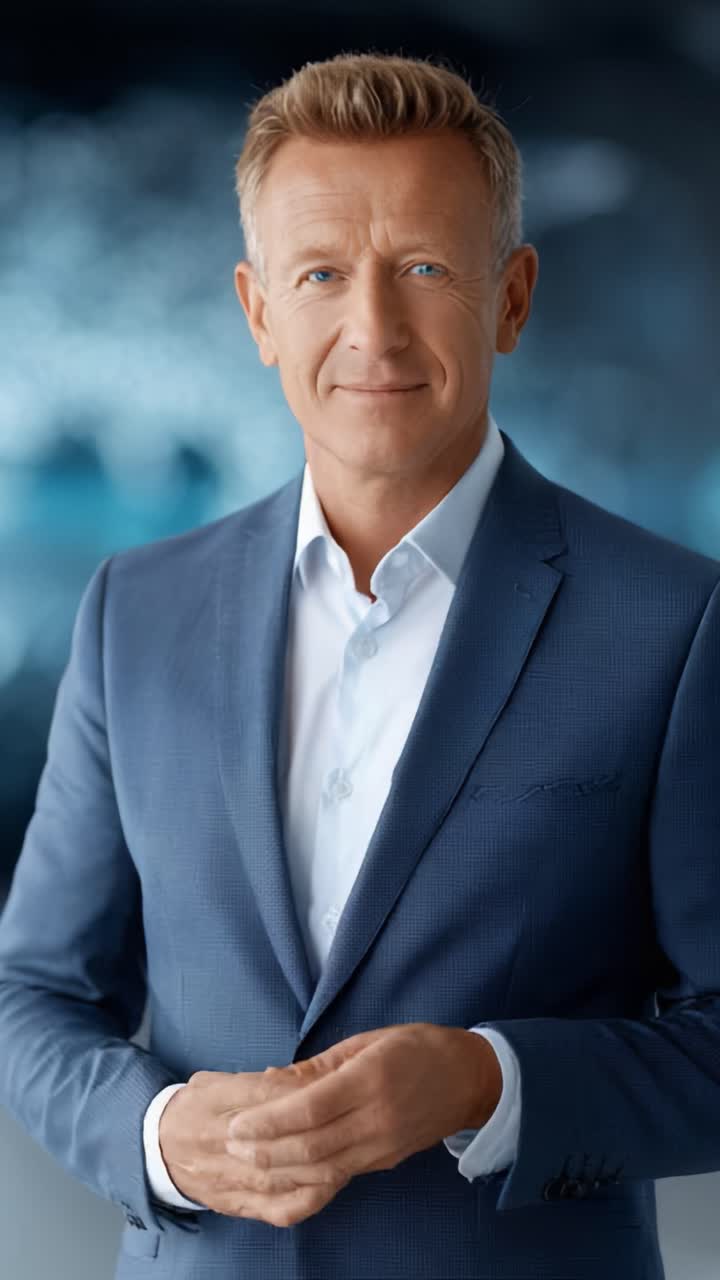 Professional Portrait of a Confident Man Dressed in Formal Attire, Exuding Charisma and Poise in a Softly Lit Environment