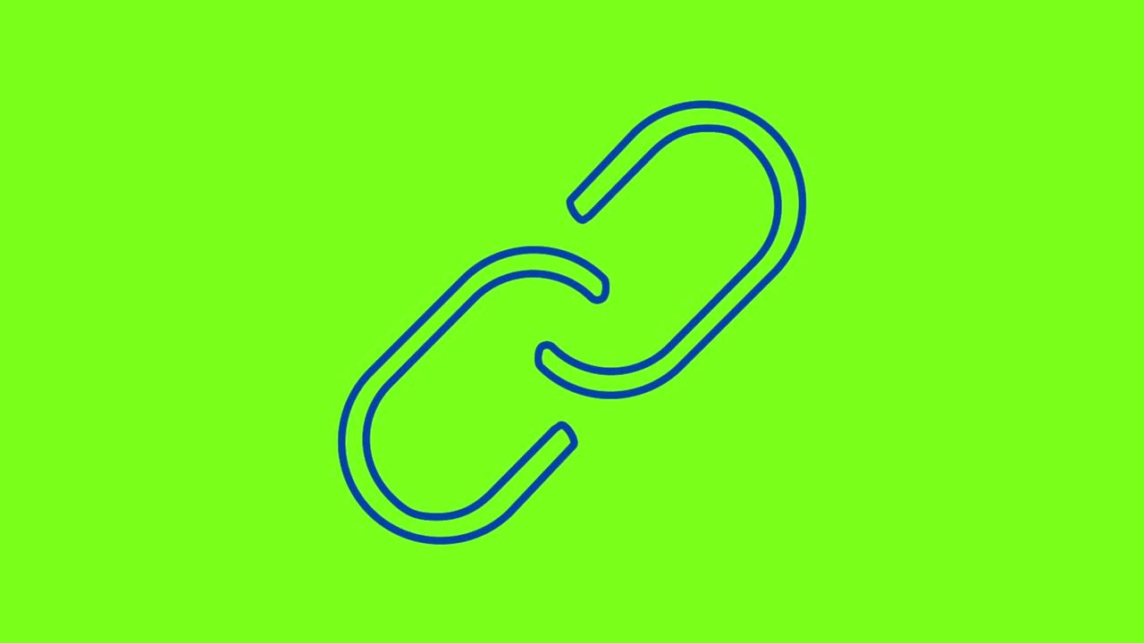 Set of Icons for Apps and Website Animated in 2D isolated on Green Screen Background