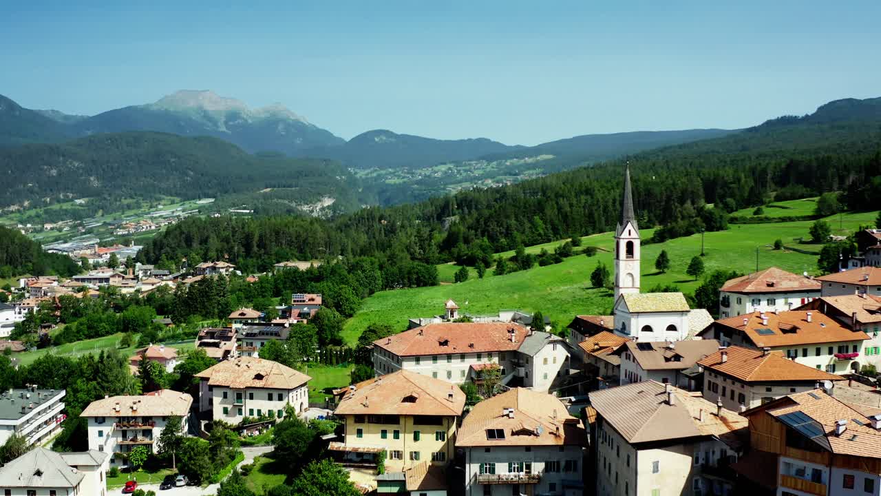 도비아코의 아름다운 파노라마 조감도