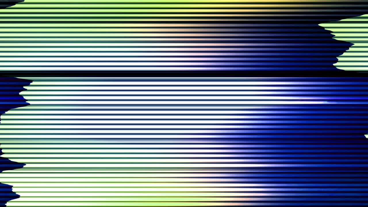 Líneas abstractas de glitch digital con parpadeo colorido