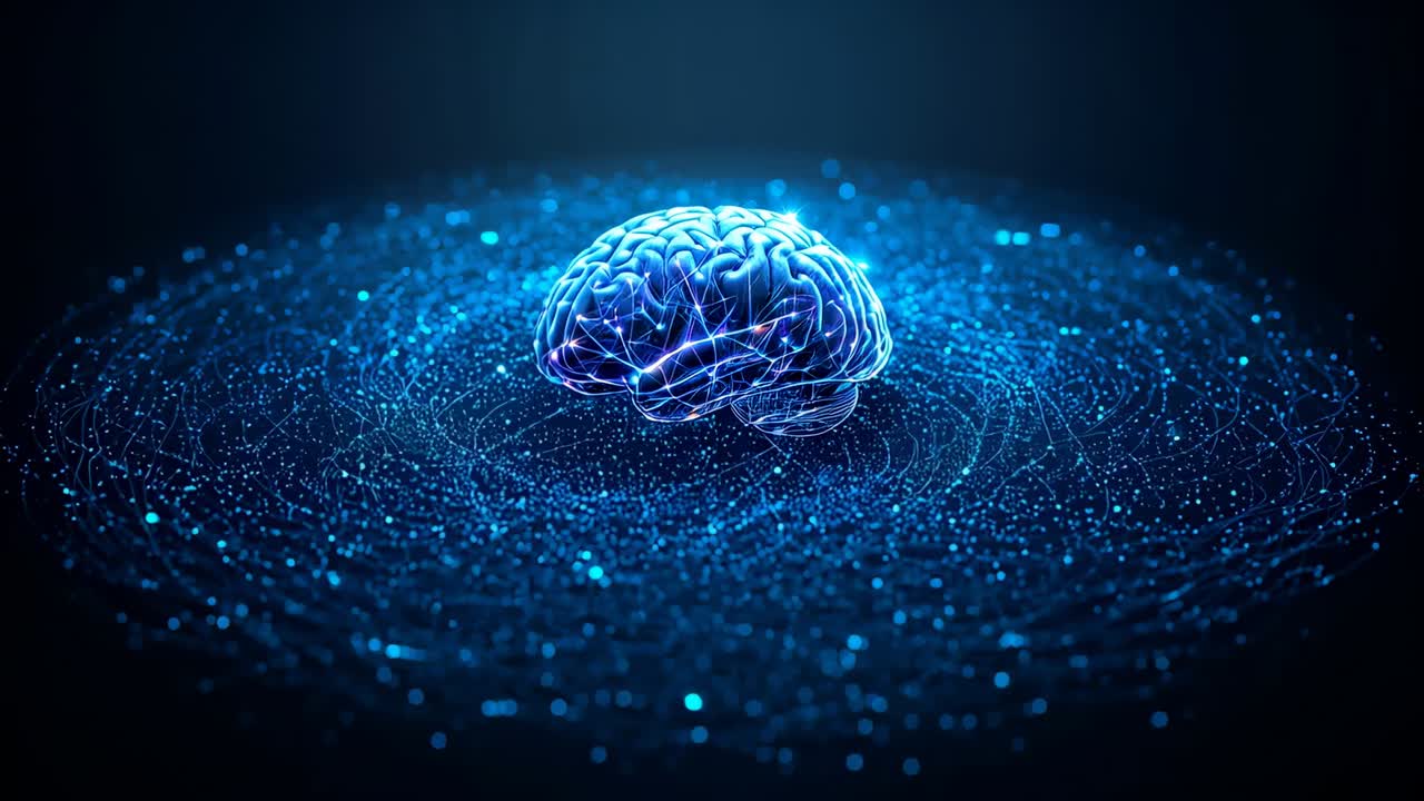 Pulsing activation causing hologram brain converting to particle mass above circular field in void