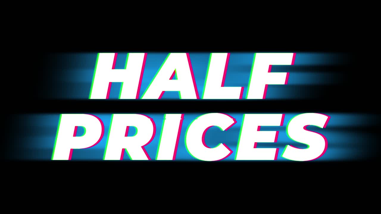 Half Price Sale Advertisement