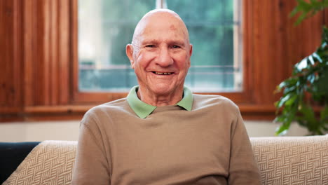 Senior,-man-and-face-laugh-on-sofa-in-home