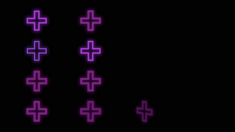 Neon-purple-plus-sign-pattern-on-black-gradient