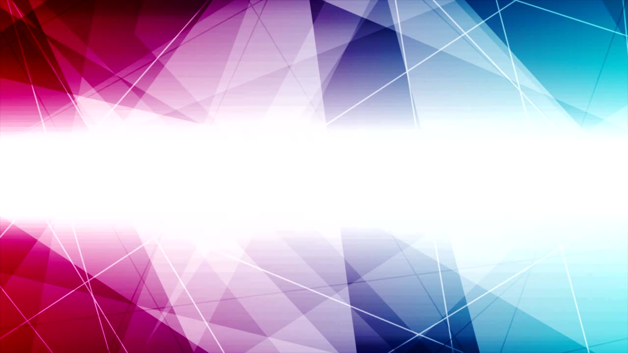 Bright abstract tech polygonal geometric video animation