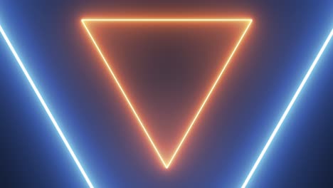 neon triangle abstract background