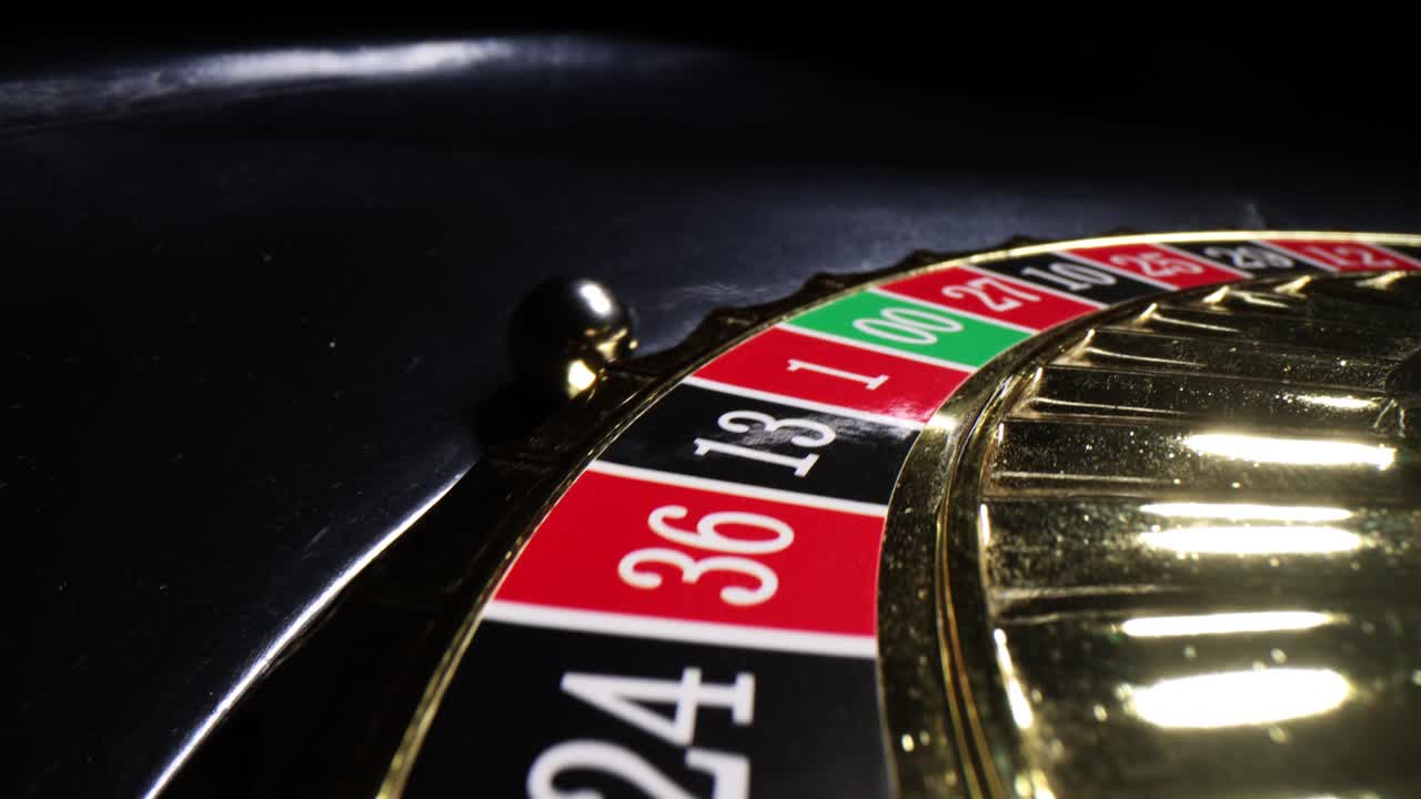Ruota della roulette da vicino