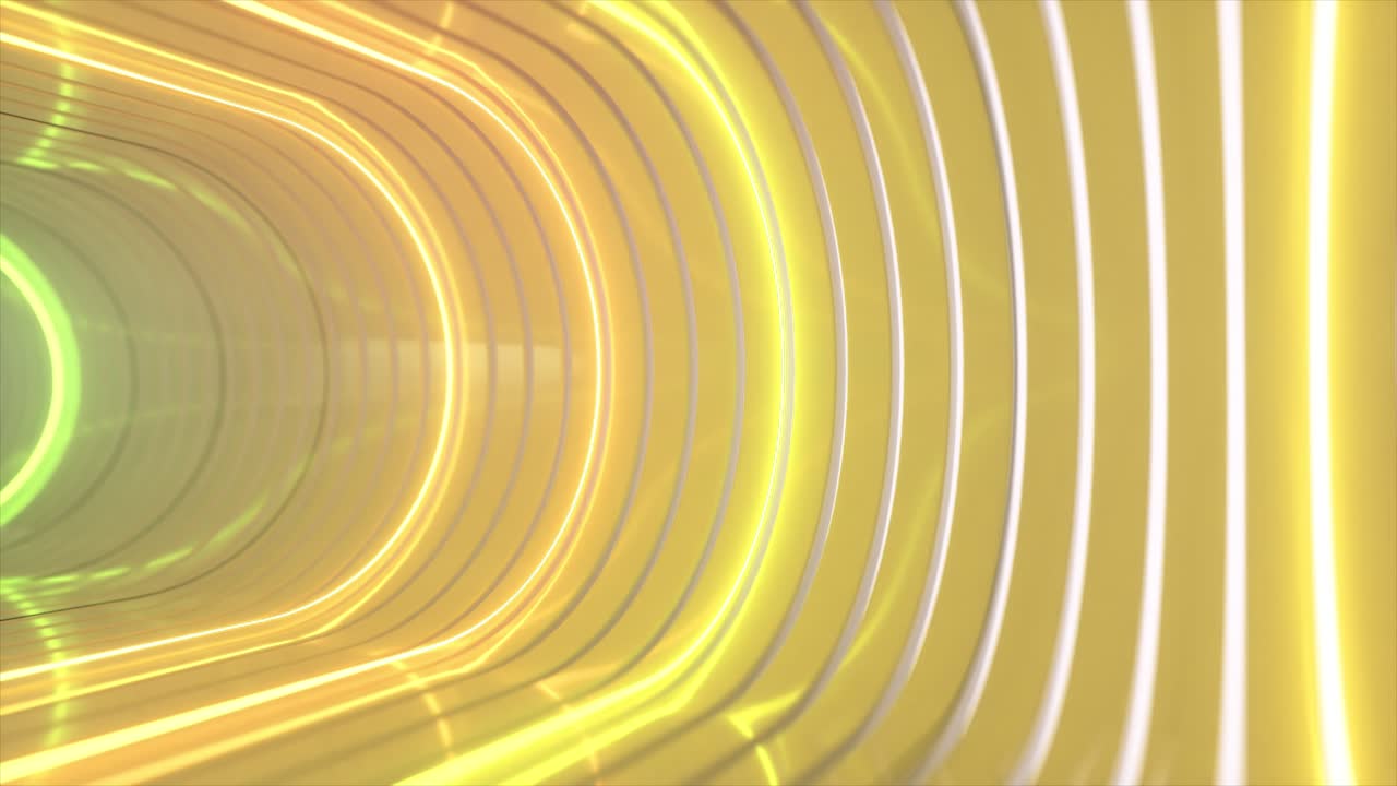 túnel de neón brillante