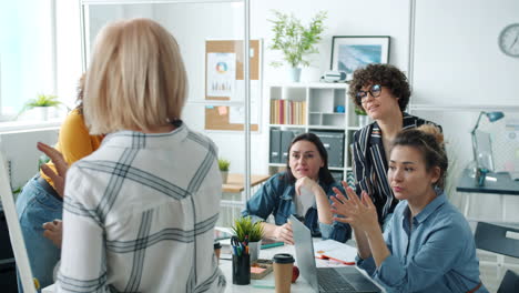 business meeting in modern office