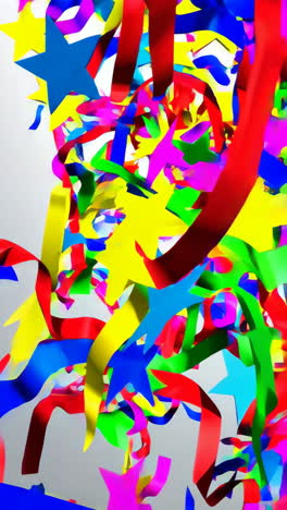 vibrant confetti and star celebration