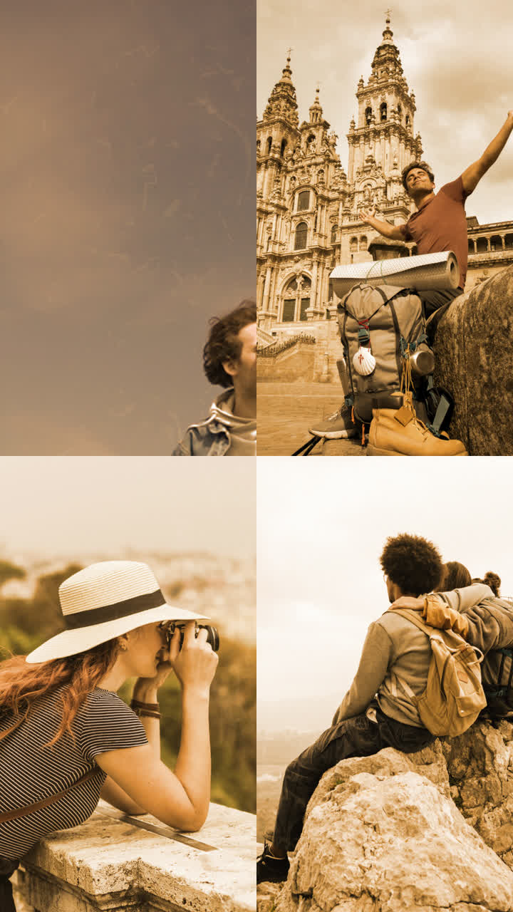 People exploring and capturing their adventures | Premium Stock Video ...