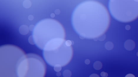 fondo azul abstracto con círculos blancos borrosos efecto de velocidad de obturación lenta