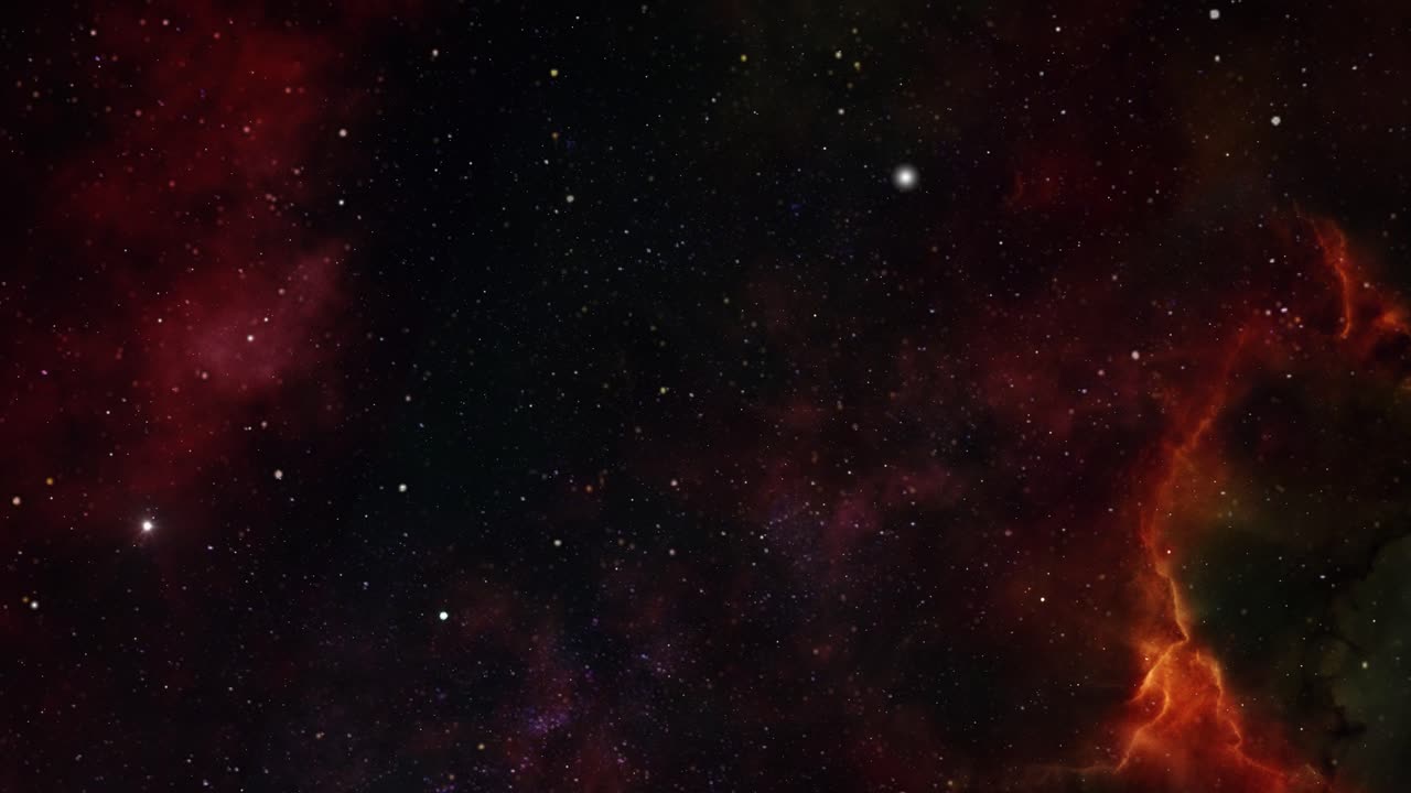 우주에서 성운을 가진 우주 탐사