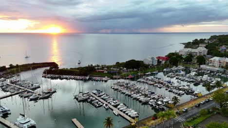 exploring guadeloupe: aerial views of stunning marinas in 60fps