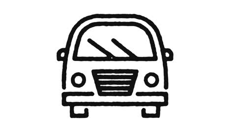 car icon animation footage & alpha channel