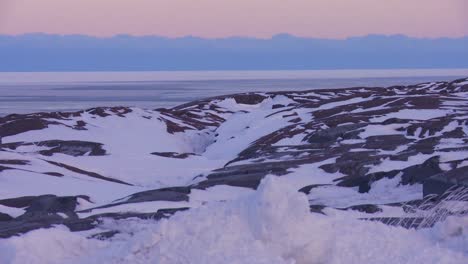 bahía de hudson en luz de invierno