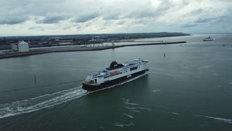 ferry in a port