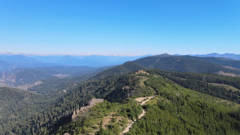 soars over the pacific northwest's mountains