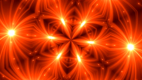 fondo de caleidoscopio fractal. movimiento de fondo con diseño fractal
