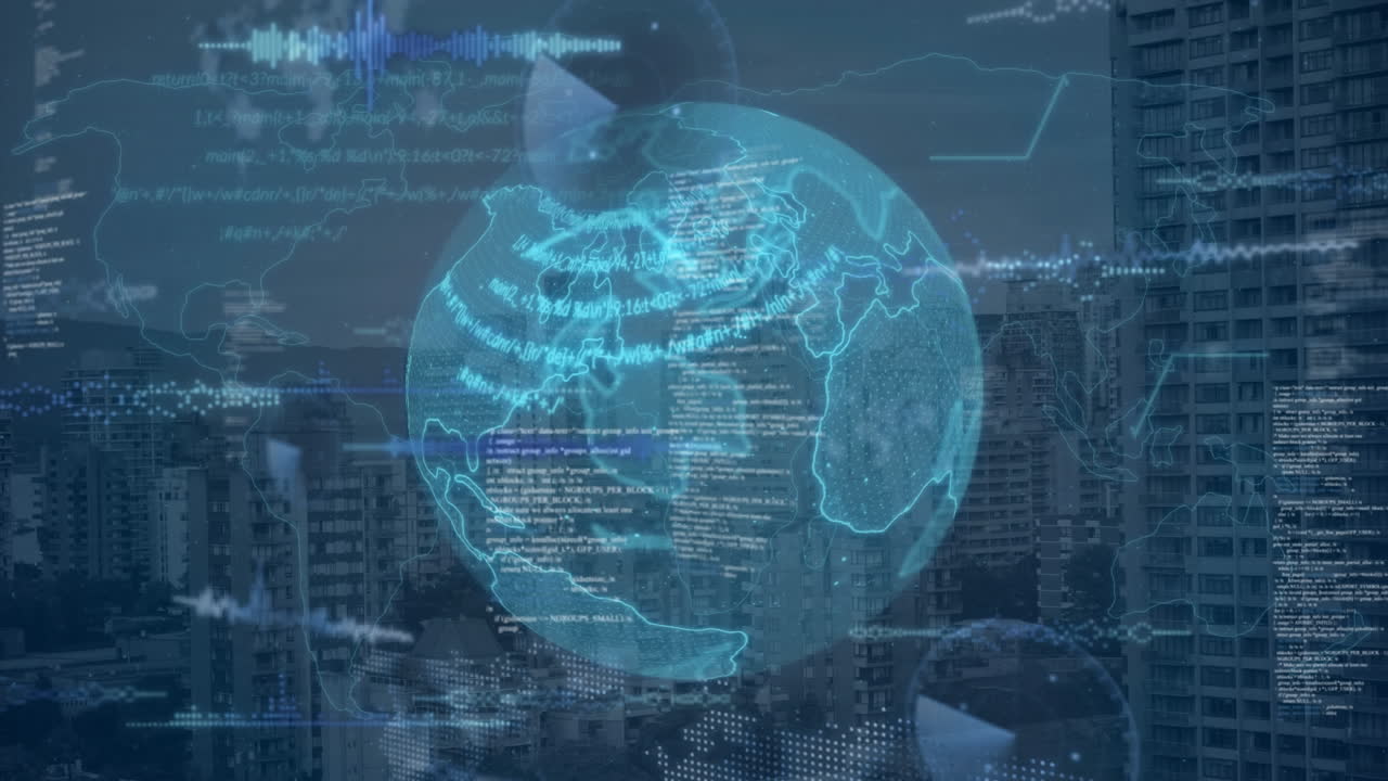 지구와 도시 풍경에 대한 데이터 처리 구성