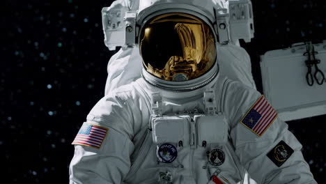 astronauta en traje espacial