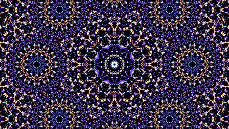 piękny abstrakcyjny kaleidoskop, który świeci, promieniejące światło, które reguluje subtelne ruchy
