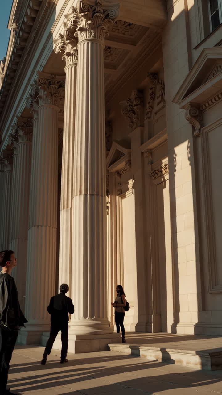 Classical Architecture with People