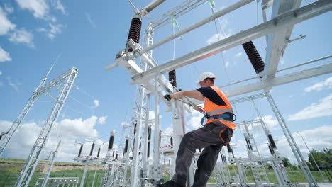 construction of a transformer substation